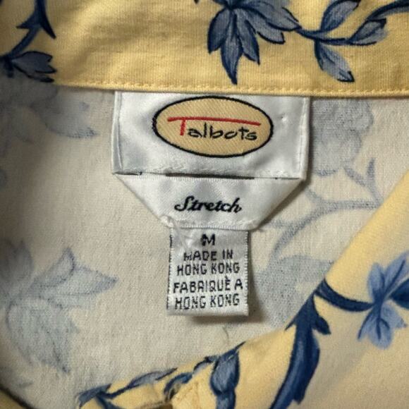 Talbots Jacket Women's Size Medium Floral Bomber Style Stretch Coat - Picture 3 of 10